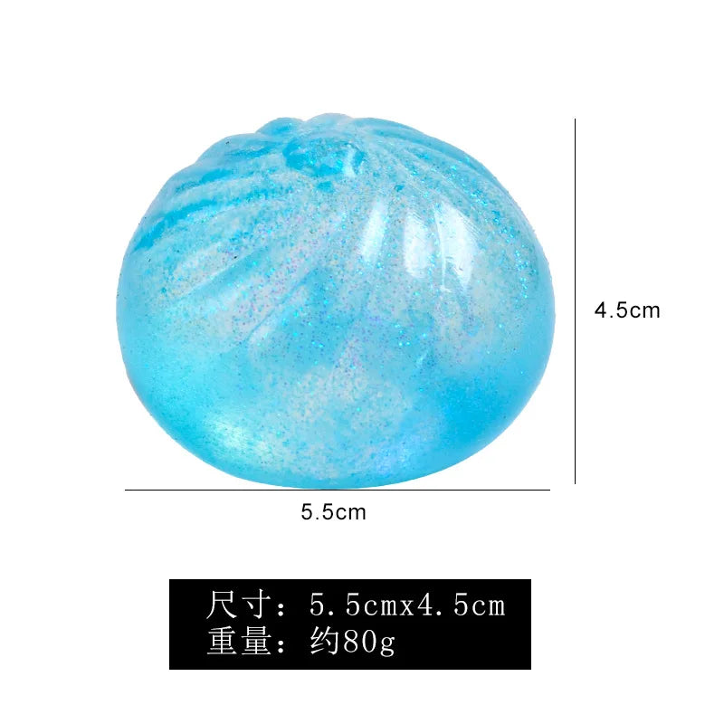 2024 Squishy Funny Maltose Syrup Stress Balls Gold Flour Buns Dumplings Pinched Squeezed Fingertip Toys Antistress Kids Toy Gift