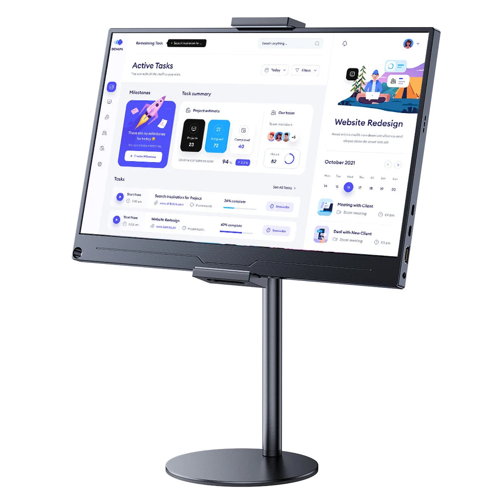 Cdisplay Portable Monitor Stand Adjustable Height Desktop Stand For Phone IPad Tablet Holder  Laptop computer Stand Accessories