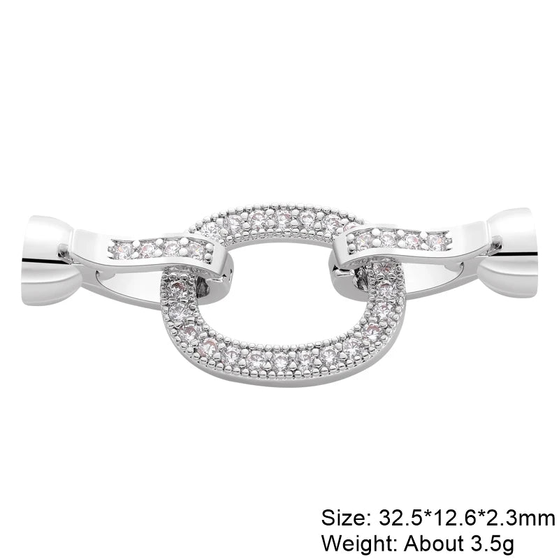 Juya 18K Real Gold Plated Lock Clasps Supplies