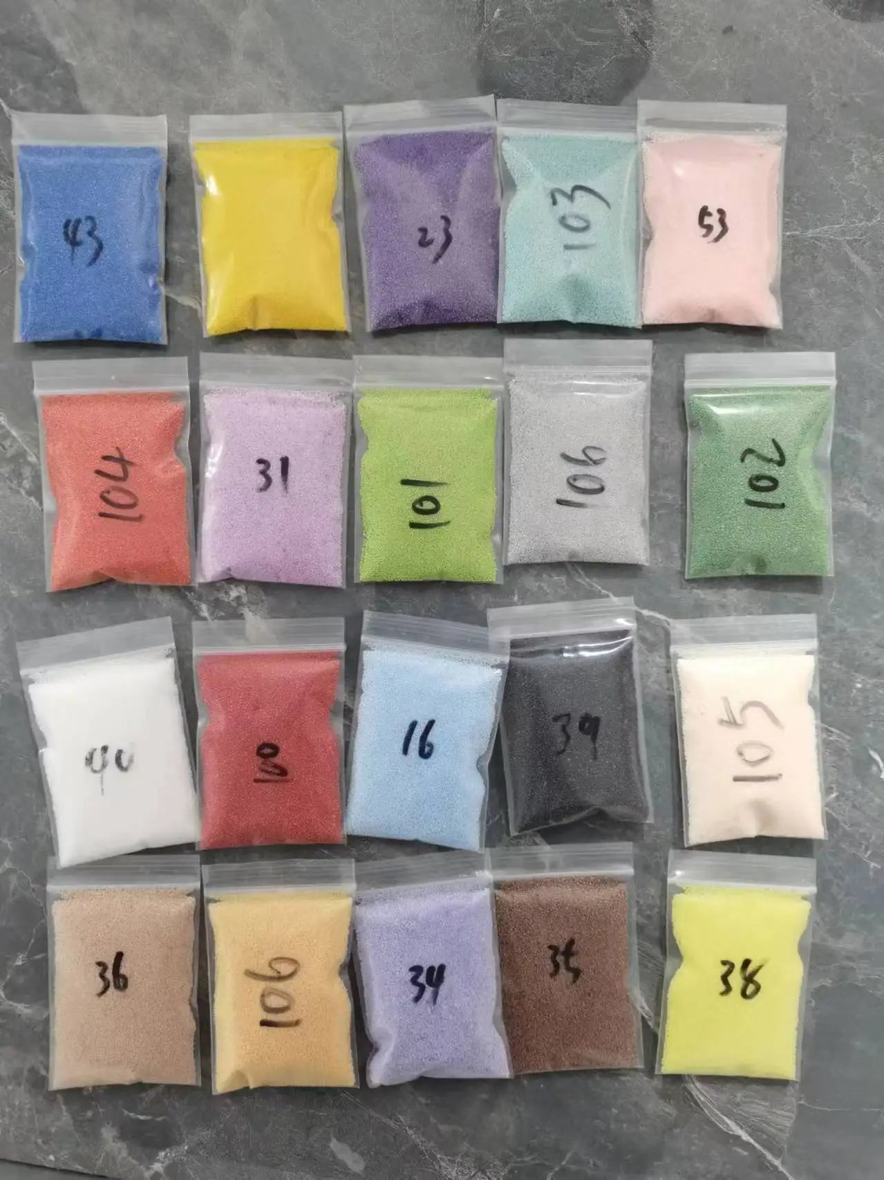 Sand powder candle diy sand painting candle Color Aromatherapy sand wax without cups