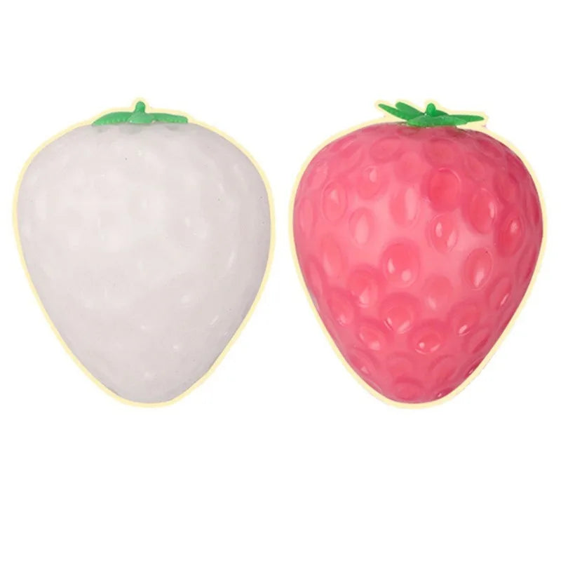 Color Changing Squishy Strawberry  Stress Relief Fidget Toy for Kids    Sensory Play
