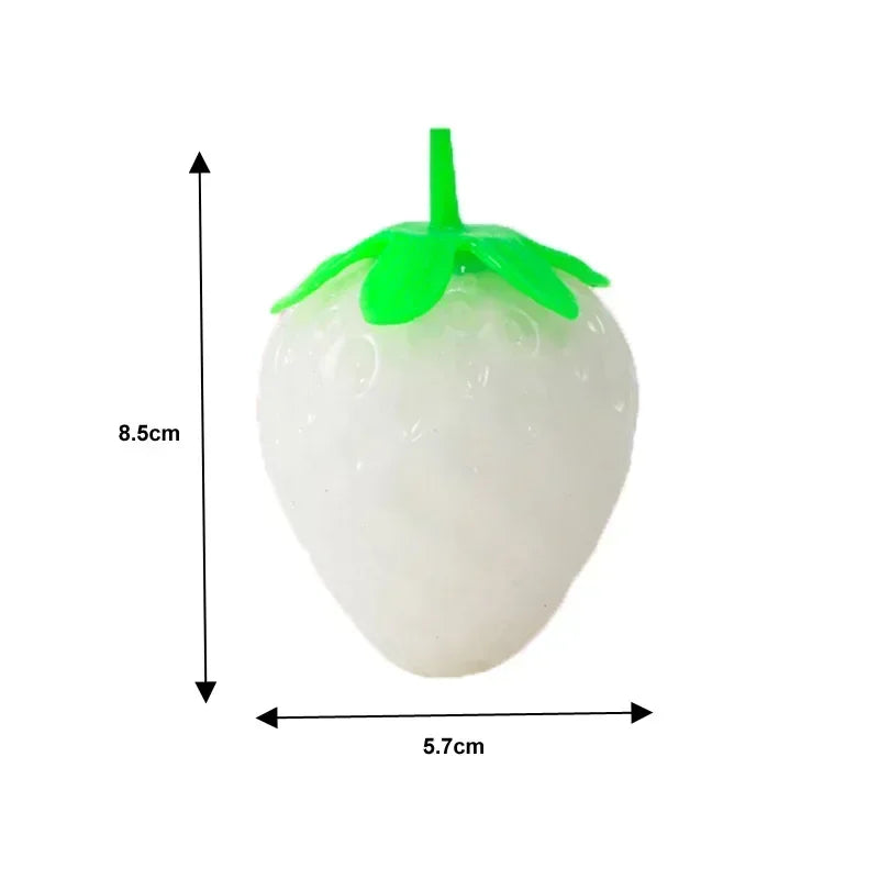 Color Changing Squishy Strawberry  Stress Relief Fidget Toy for Kids    Sensory Play