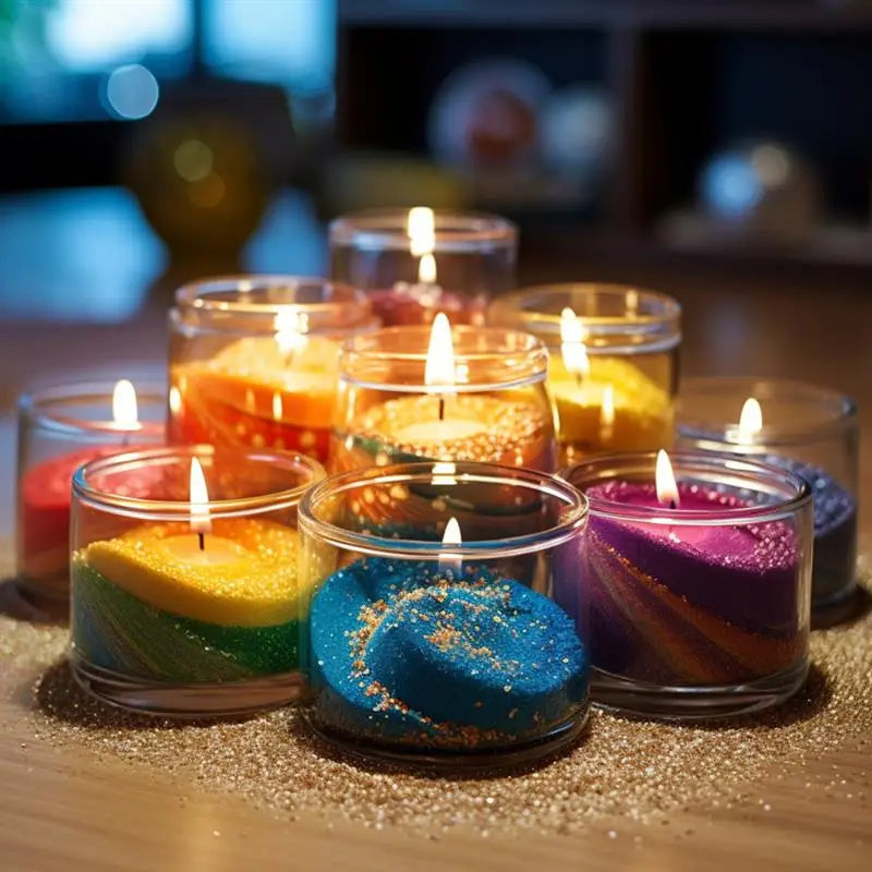 Sand Painting Wax Colorful Granular Pearl Wax DIY Candle Making Materials For Candle Handmade Supplies For Colour Sand Wax