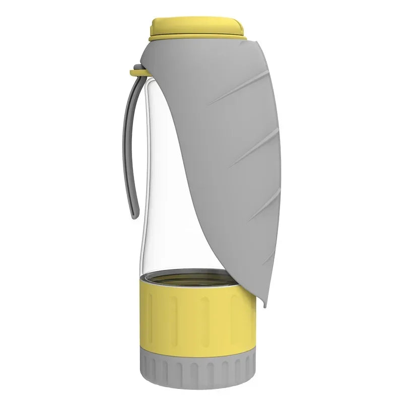 Dog Water Bottle Portable Dog Cat Puppy Pet Water Dispenser Feeder with Drinking Cup and Food Container Leak Proof for Outdoor