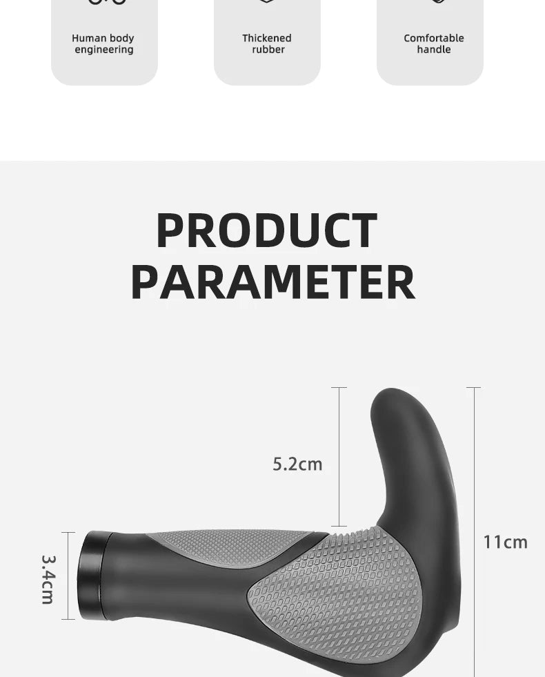 Shockproof Bike Handlebar Grips Anti-slip Mountain Bike Grips Comfortable Ergonomic Road Bicycle Handlebar Grip Bike Accessories