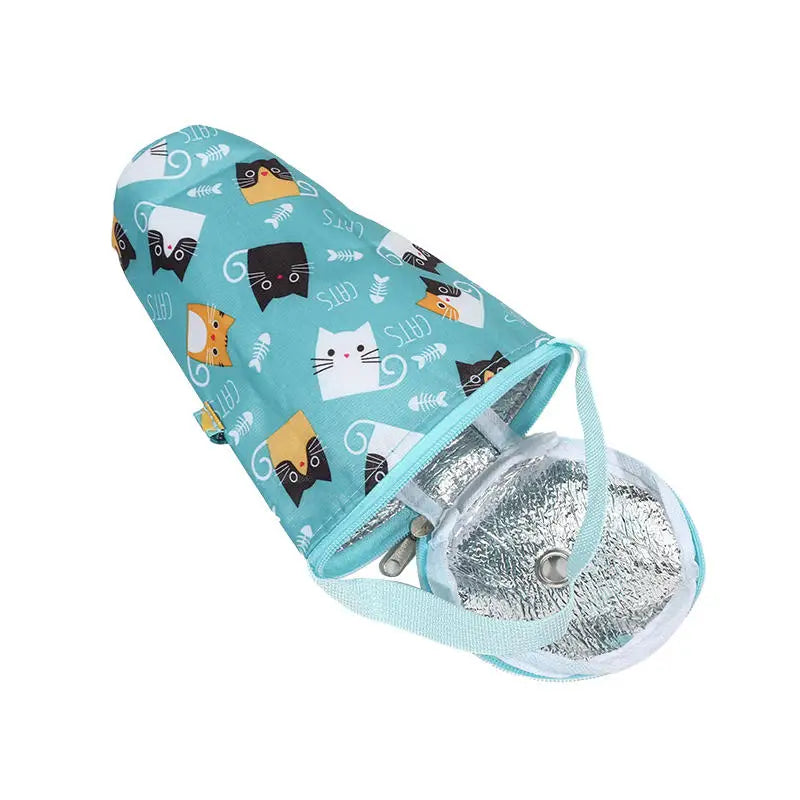 Baby Milk Bottle Insulation Bags Cartoon Portable Waterproof Feeding Bottle Thermal Bag Milk Warmer Cooler Stroller Hang Bags