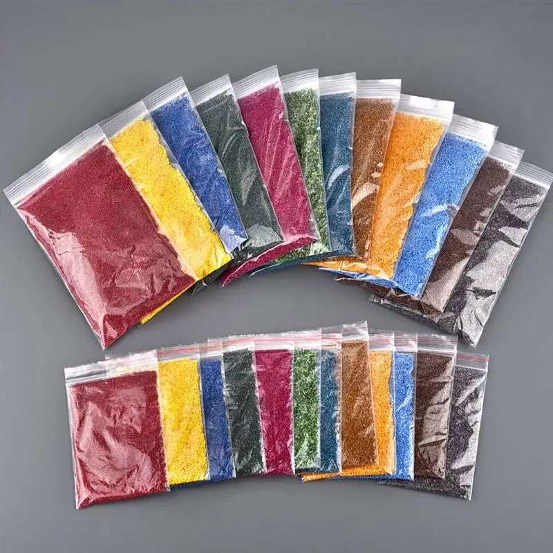 Combustible Sand Handmade Candle Wax DIY Material Kit Pigment Wax Wick Tool Sand Wax Set DIY Making Supplies For Home Decoration