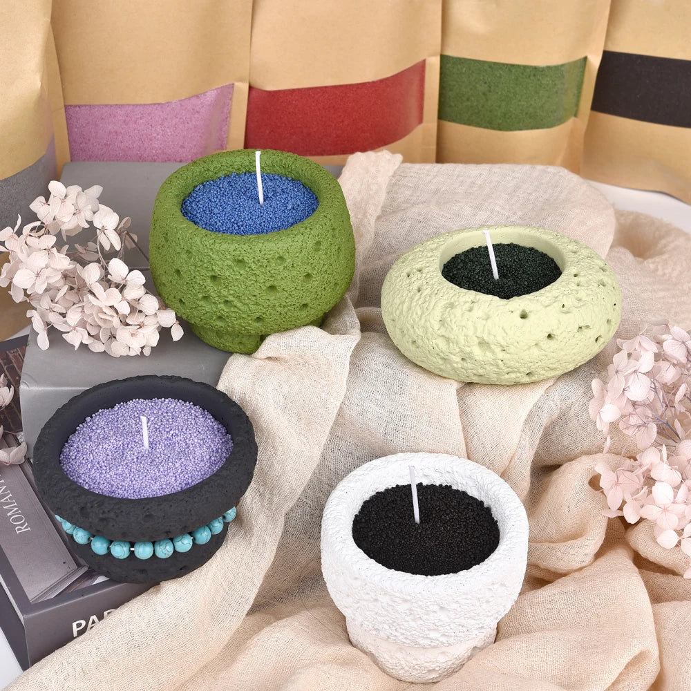 500/1000g Combustible Sand Wax Particles Natural Colorful Wax For DIY Candle Making DIY Decor Sand Painting Candle Dye Supplies