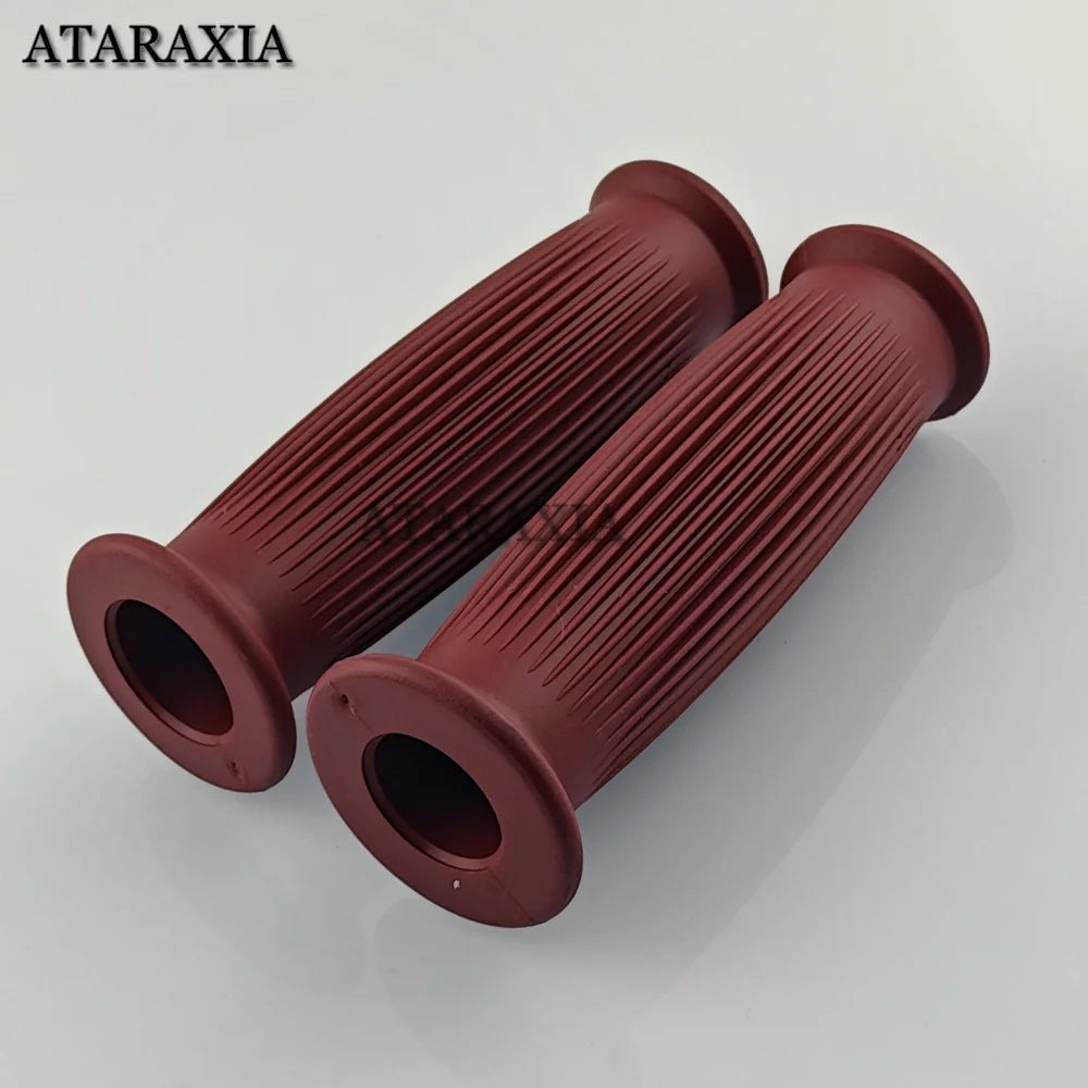 Universal 7/8" 22mm 24mm Retro Motorcycle Hand Grips Non-slip Rubber Handlebar Grips for Moto Scooter Motocross Motorbike Grips