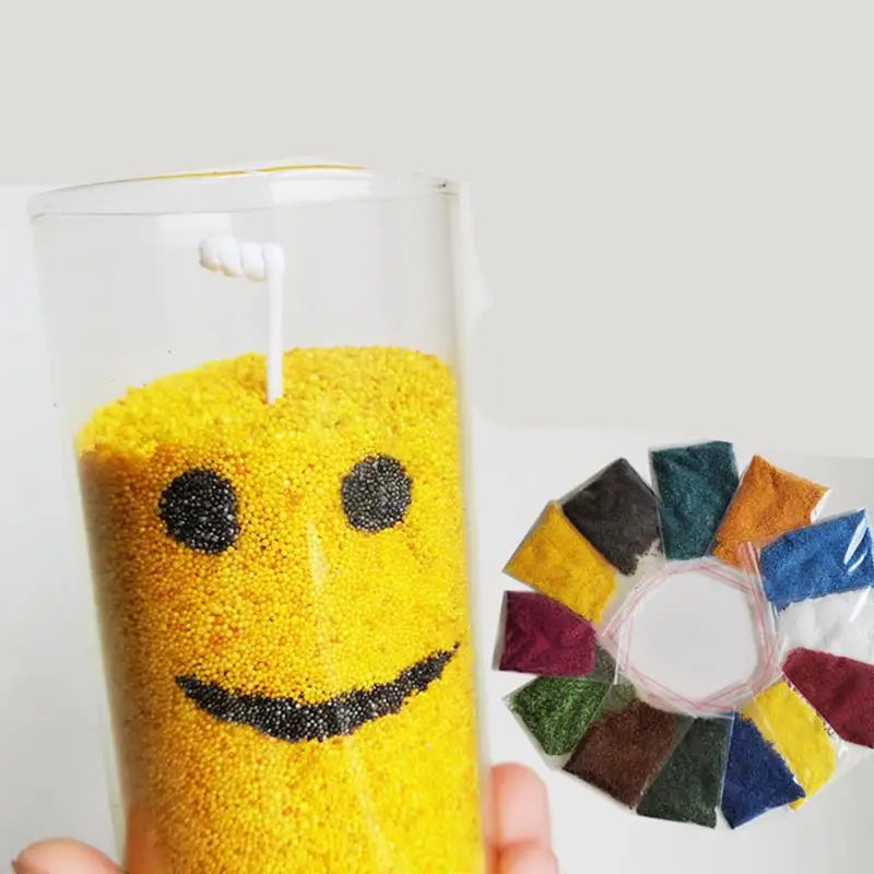 10G/50G Colorful Combustible Sand Wax Handmade Aromatherapy Candle DIY Creative Sand Painting Pillar Wax Handcraft Festival Gift