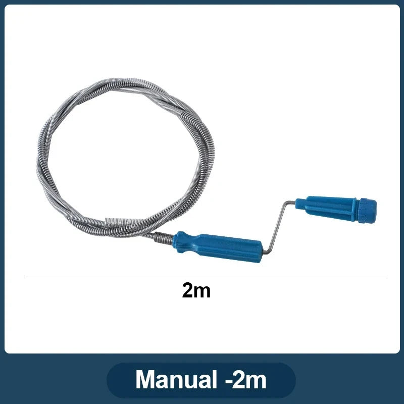Multifunctional Sewer Unclogger Pipe Flexible Metal Spring Sink Dredge Auger Plumbing Toilet Floor Drain Unclogger Tool