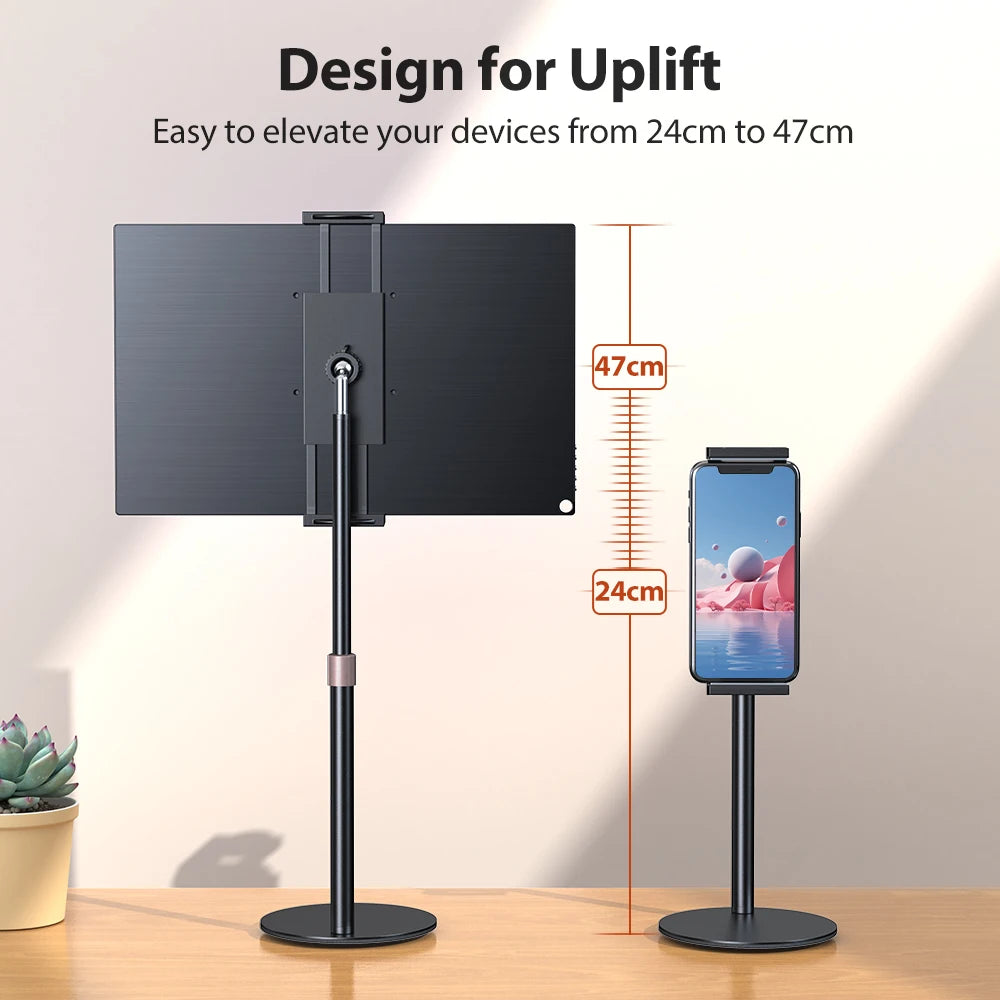 Cdisplay Portable Monitor Stand Adjustable Height Desktop Stand For Phone IPad Tablet Holder  Laptop computer Stand Accessories