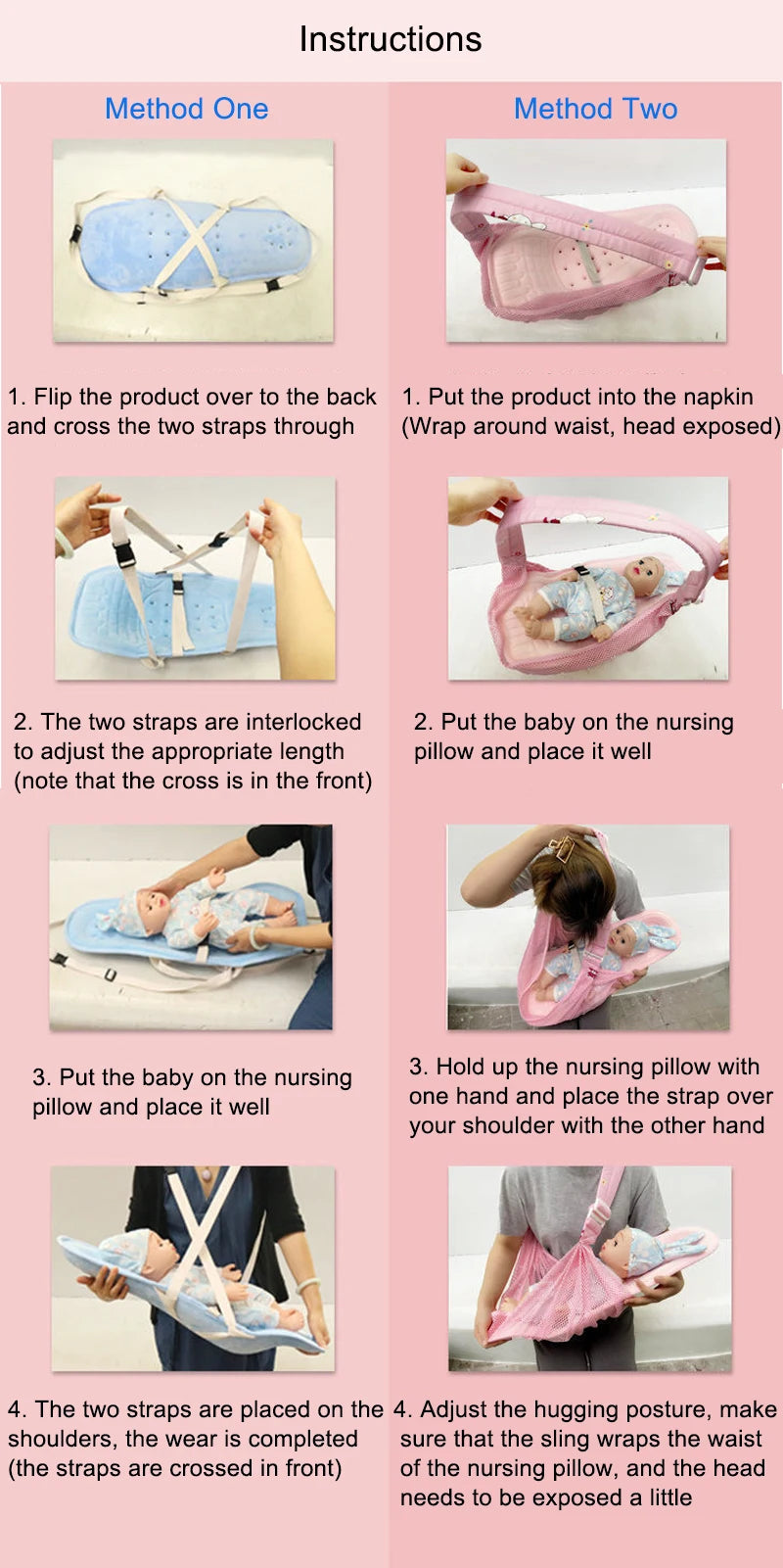 Baby Feeding Breastfeeding Pillow Newborn Front Hug Support