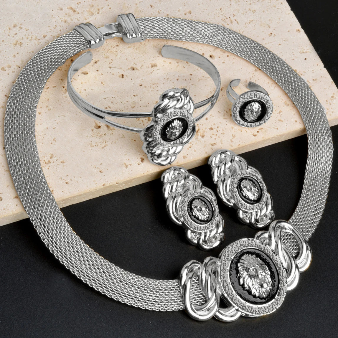 Luxury Dubai Jewelry Set for Women 18K gold