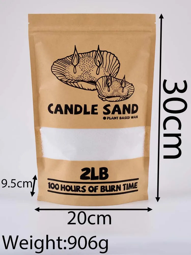 906g White Sand Wax Making Materials DIY Scented Candle Accessories Ice Flower Wax Snowflake Wax Pearl Candles Sand Painting Too