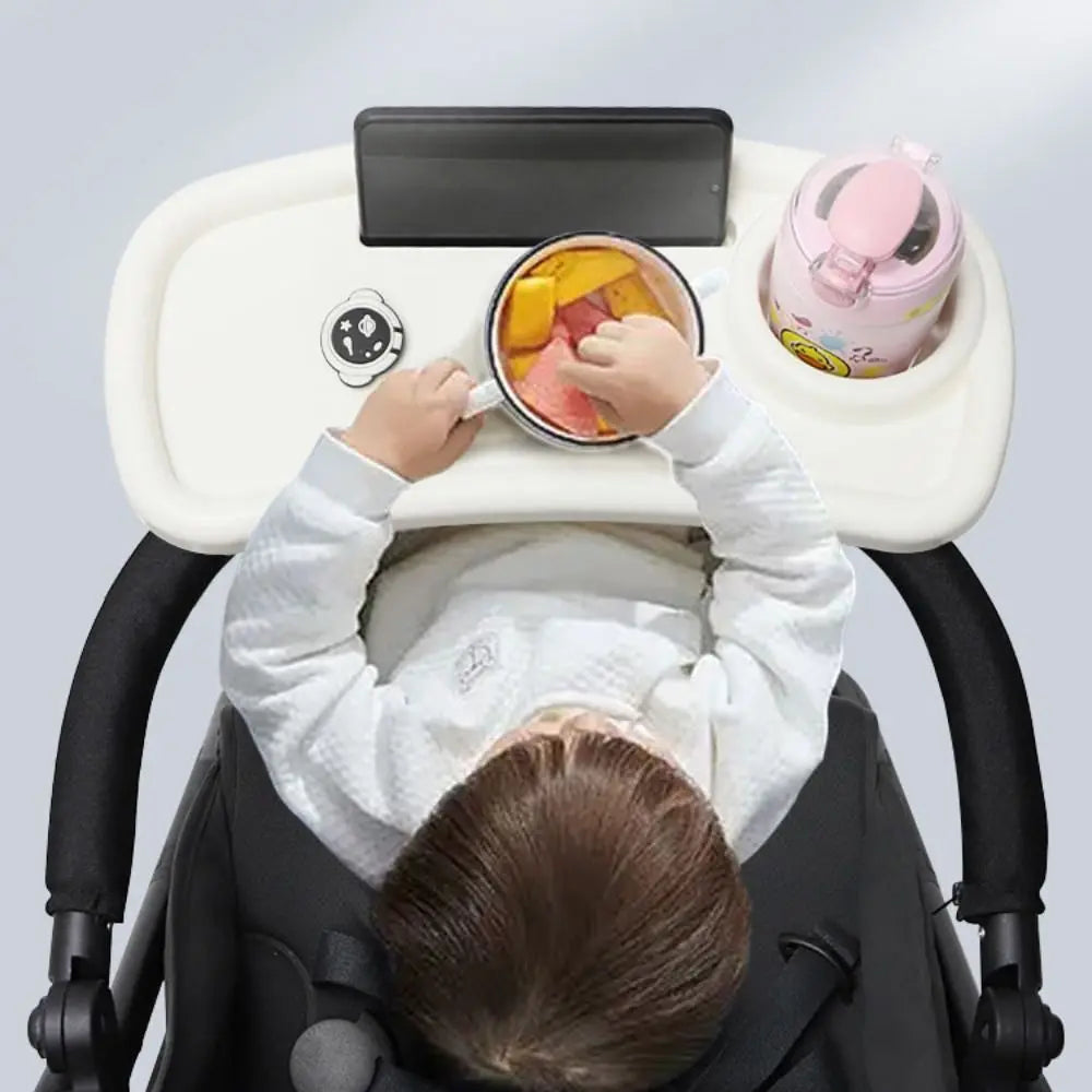 Snack Tray Baby Stroller Dinner Table Tray Baby Stroller Dinner Table Milk Bottle Cup Holder Cart Pram Snack Tray