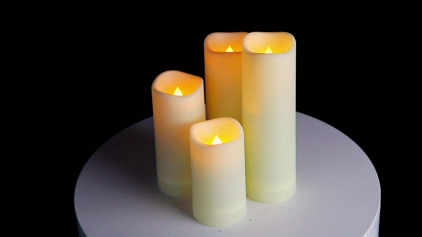 72 Indoor Outdoor Flameless Candle Lights, LED Candles with 4 Remotes And Timers (height 4 "5" 6 "X 2). 2 Inch) for Halloween Wedding Holiday Lights, Home Decorations, Gift-giving, Christmas IP44, Room Decor, Easter, Bedroom