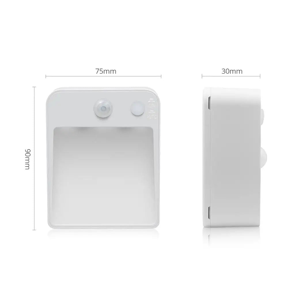 AA Battery Powered Wall Lamp, PIR Motion Sensor, Auto On, Off, Cabinet, Stairs Lighting - PureShop