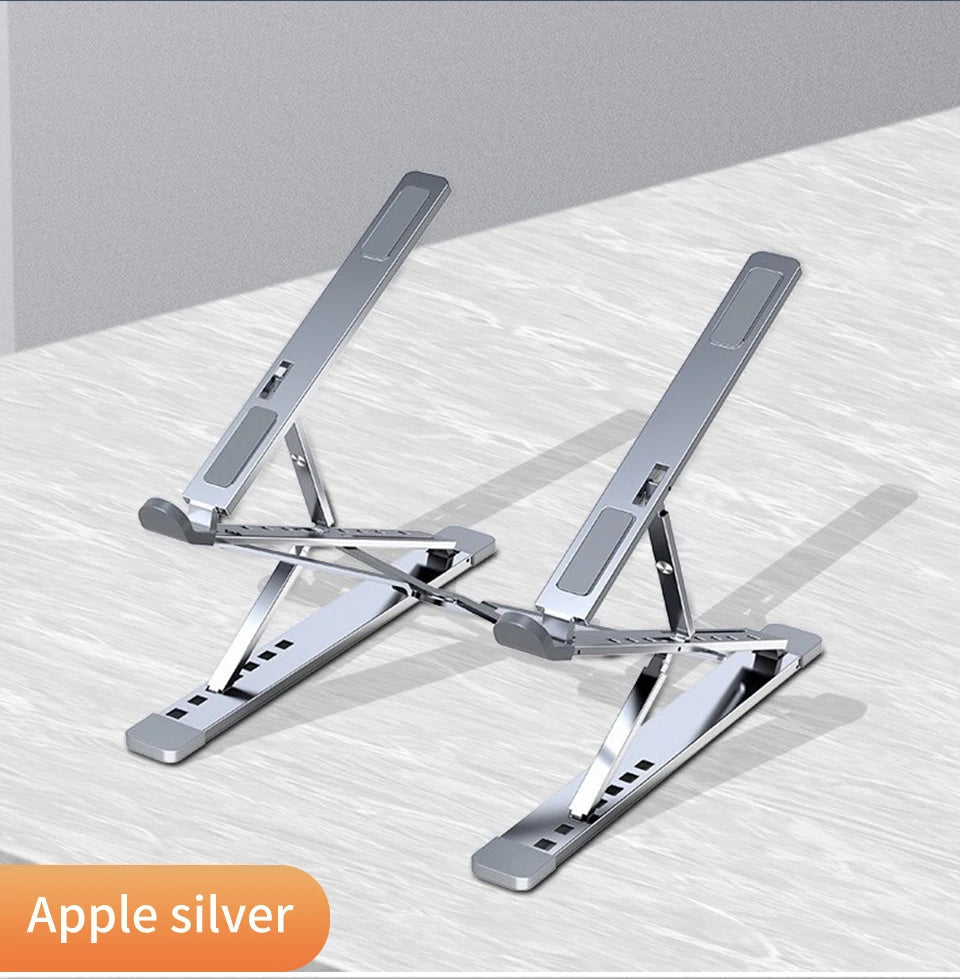 Adjustable Aluminum Laptop Stand for MacBook, Foldable Cooling Table - PureShop