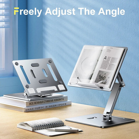 Adjustable Aluminum Laptop Stand with Foldable Base - PureShop