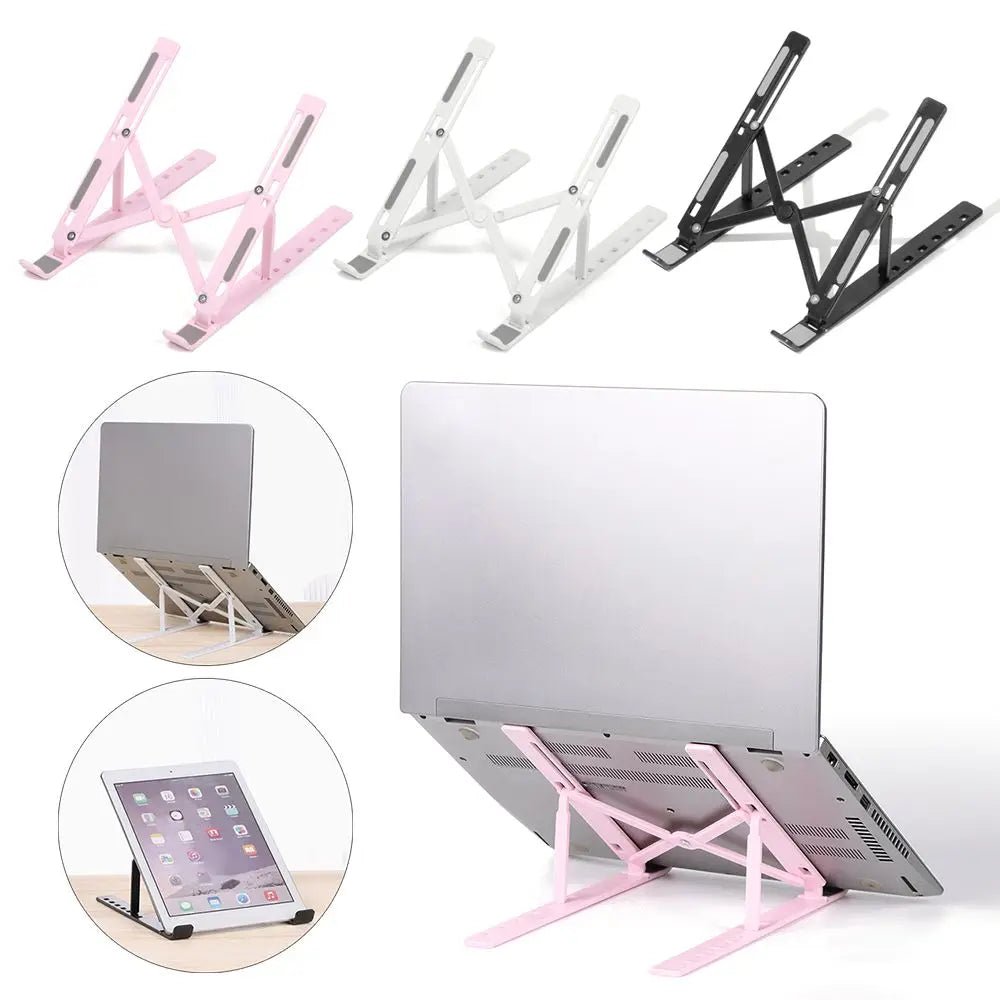 Adjustable Laptop Stand Folding Portable Desktop Holder Office Supplies Support For Notebook Computer Macbook Pro Air iPad - PureShop