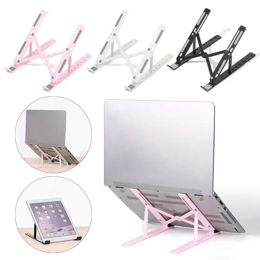 Adjustable Laptop Stand Folding Portable Desktop Holder Office Supplies Support For Notebook Computer Macbook Pro Air iPad - PureShop