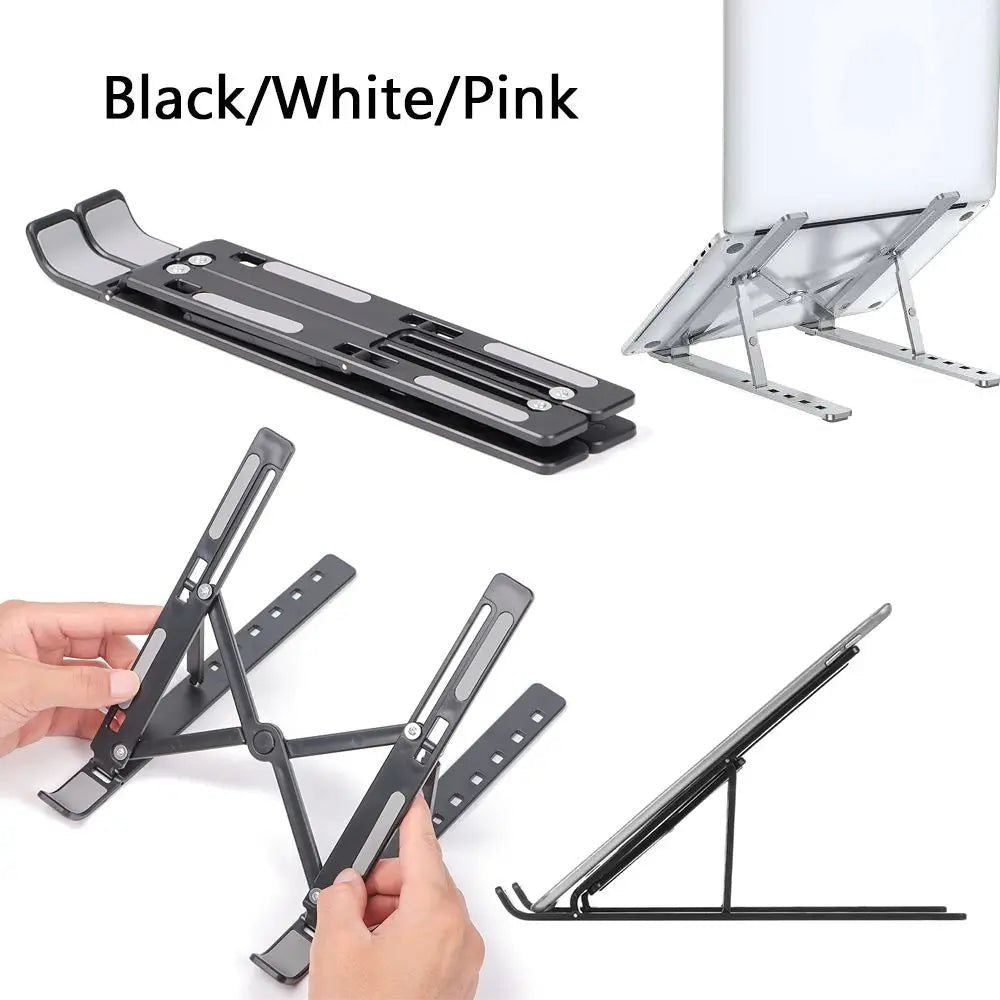 Adjustable Laptop Stand Folding Portable Desktop Holder Office Supplies Support For Notebook Computer Macbook Pro Air iPad - PureShop