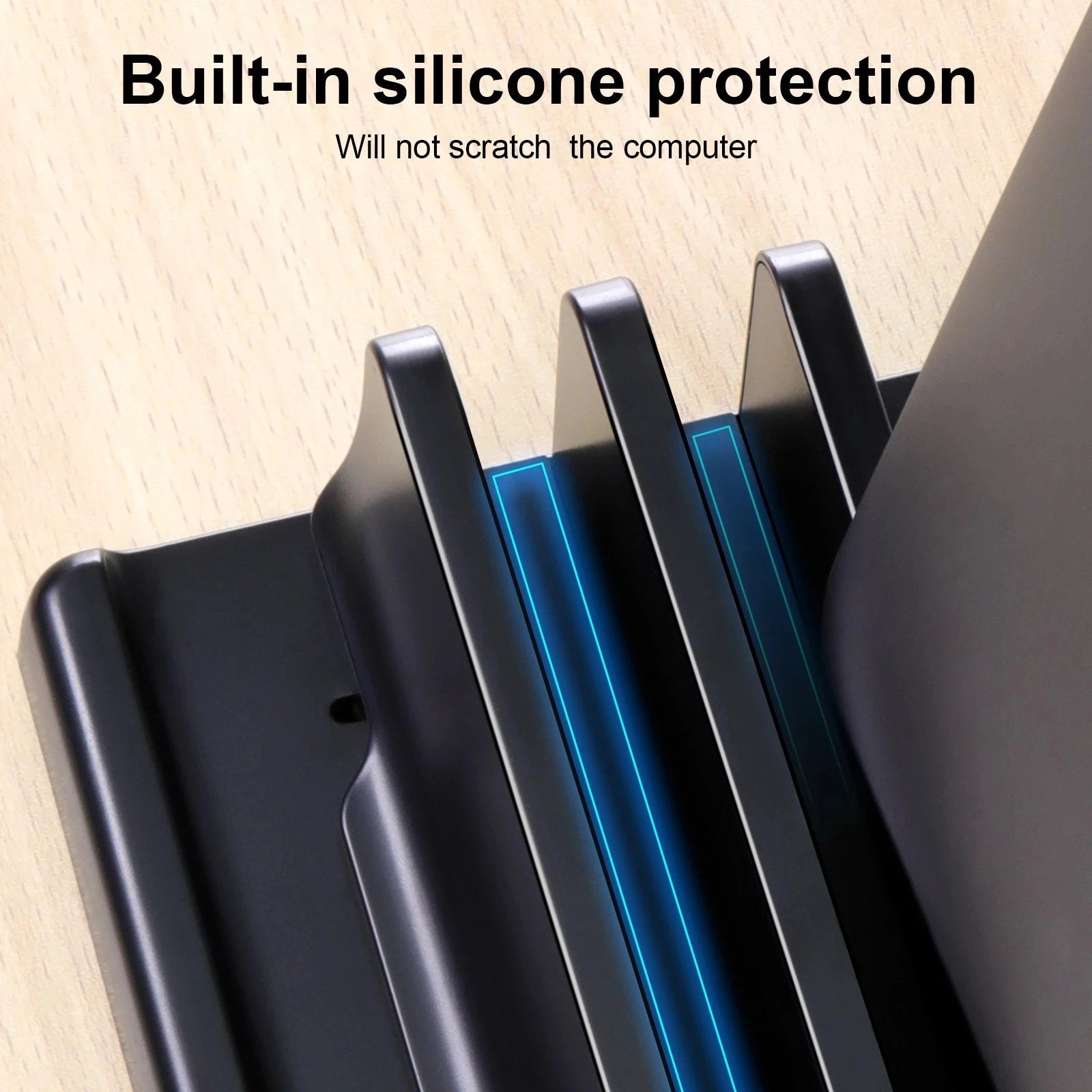 Adjustable Vertical Laptop Stand Space-Saving Dock - PureShop