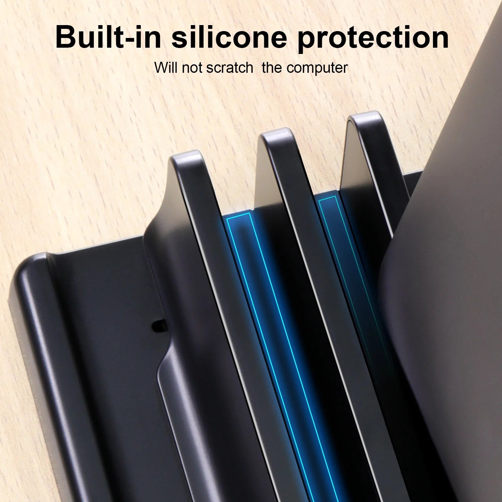Adjustable Vertical Laptop Stand Space-Saving Dock - PureShop