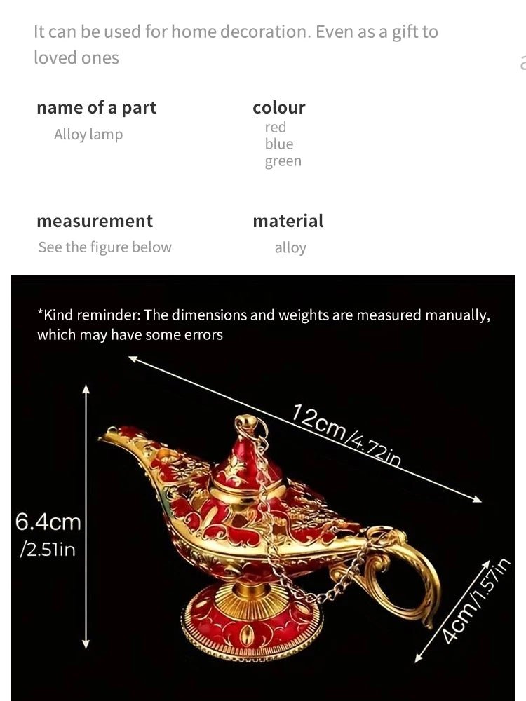 Aladdin Lamp Desktop Crafts Ornament Living Room Study Room Bedroom Decoration Holiday Gift - PureShop