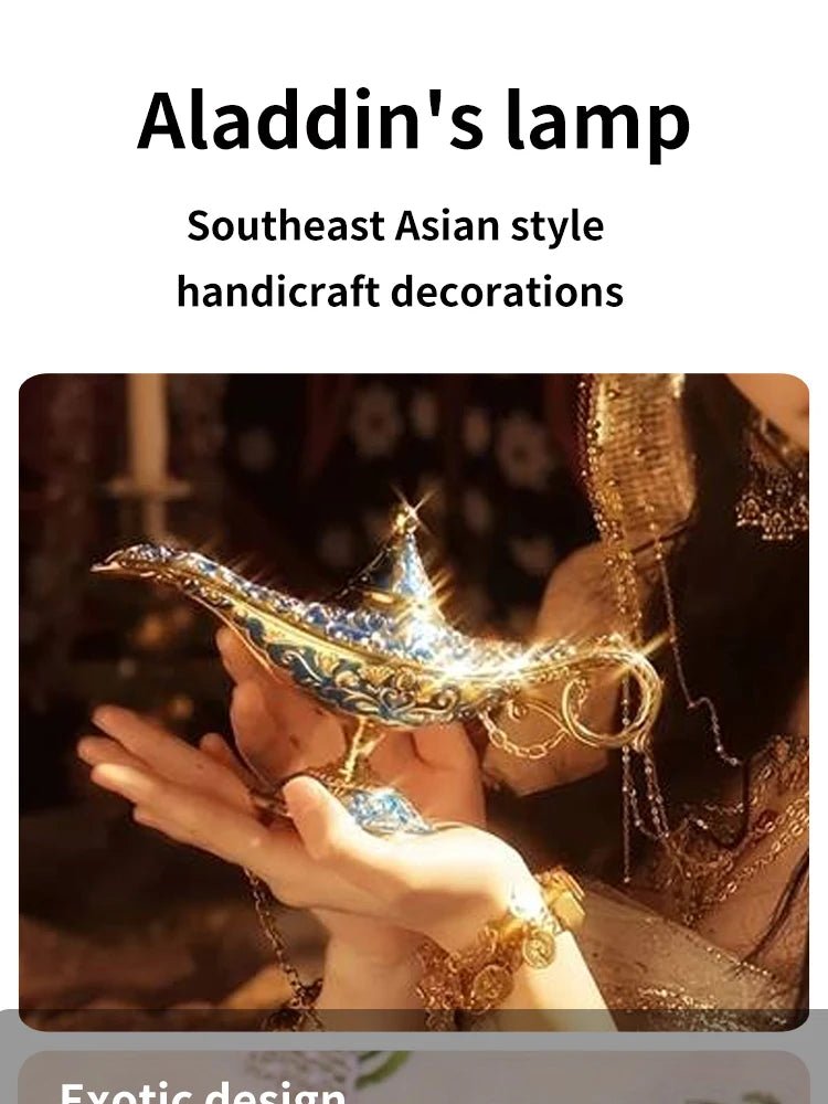 Aladdin Lamp Desktop Crafts Ornament Living Room Study Room Bedroom Decoration Holiday Gift - PureShop
