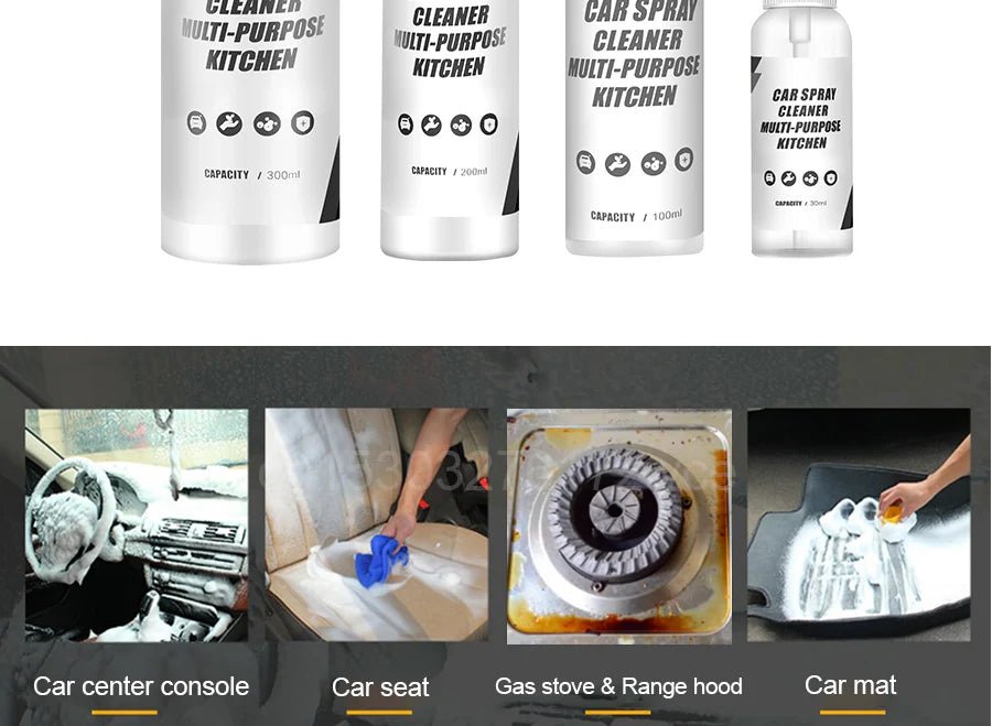 Auto Multi-Purpose Foam Cleaner Rust Remover Cleaning Car House Seat Car Interior Accessories Home Kitchen Cleaning Foam Spray - PureShop