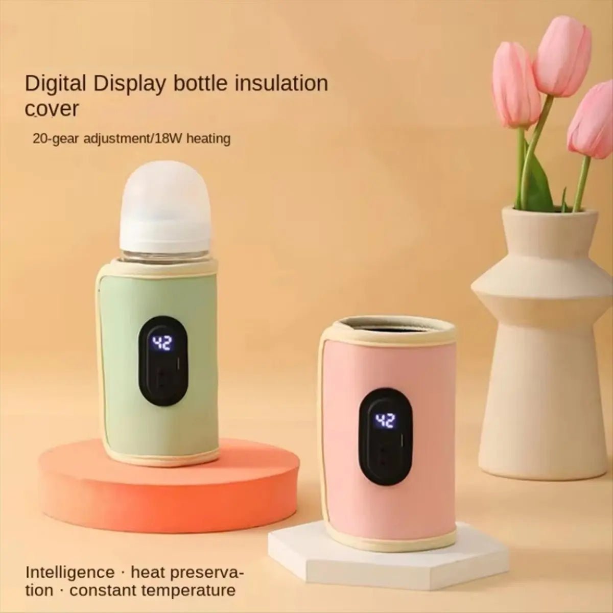 B78B-Baby Bottle Warmer Milk Heater For Car And Outdoor Travel Essential Child Care Accessory - PureShop
