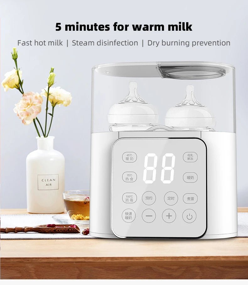 Baby Bottle Warmer Multi function Fast Baby Accessories Food Heater Milk Warmer Steriliser with ACcurate Temperature Control - PureShop
