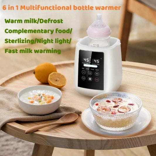 Baby Bottle Warmer & Sterilizer 6-in-1Multifuntion Breast Milk Warmer Accurate Temperature Control Baby Bottle Heater - PureShop