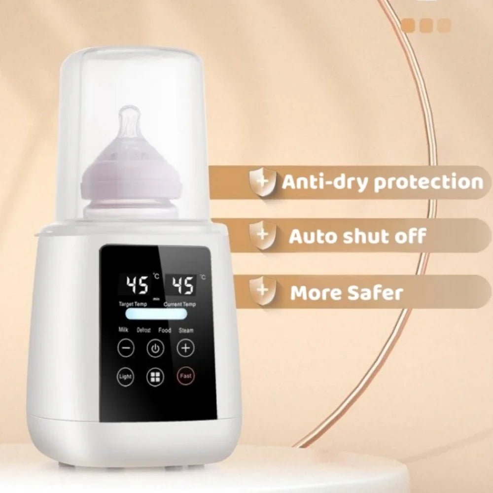 Baby Bottle Warmer & Sterilizer 6-in-1Multifuntion Breast Milk Warmer Accurate Temperature Control Baby Bottle Heater - PureShop