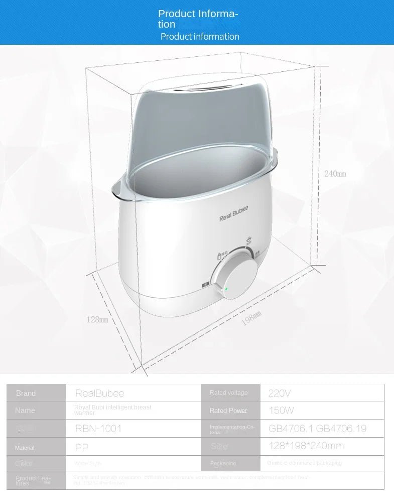 Baby Bottles Milk Warmer Food Heater Steam Sterilizer 5-Minute Fast Warming Precise Temperature Control Double Milk Warmer - PureShop
