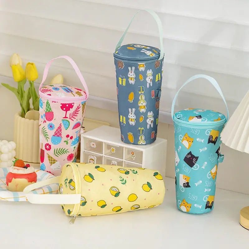 Baby Milk Bottle Insulation Bags Cartoon Portable Waterproof Feeding Bottle Thermal Bag Milk Warmer Cooler Stroller Hang Bags - PureShop