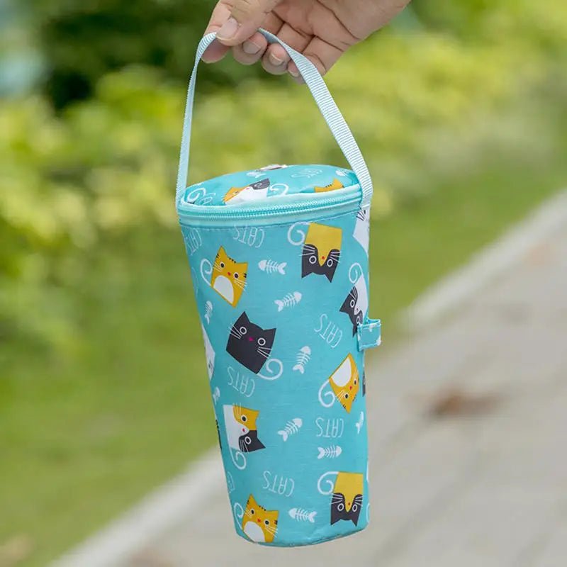 Baby Milk Bottle Insulation Bags Cartoon Portable Waterproof Feeding Bottle Thermal Bag Milk Warmer Cooler Stroller Hang Bags - PureShop