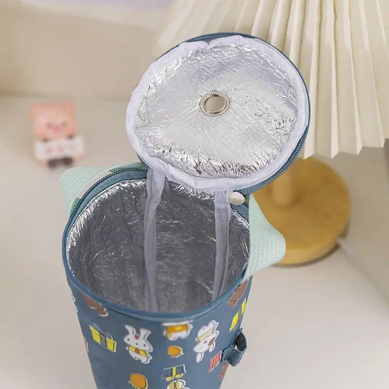 Baby Milk Bottle Insulation Bags Cartoon Portable Waterproof Feeding Bottle Thermal Bag Milk Warmer Cooler Stroller Hang Bags - PureShop