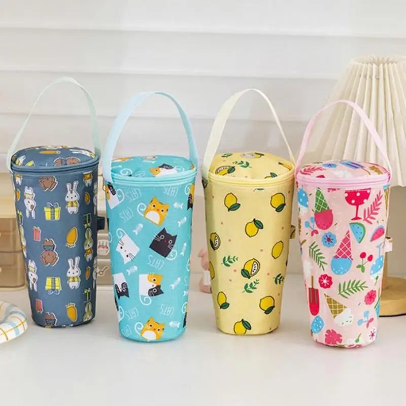 Baby Milk Bottle Insulation Bags Cartoon Portable Waterproof Feeding Bottle Thermal Bag Milk Warmer Cooler Stroller Hang Bags - PureShop