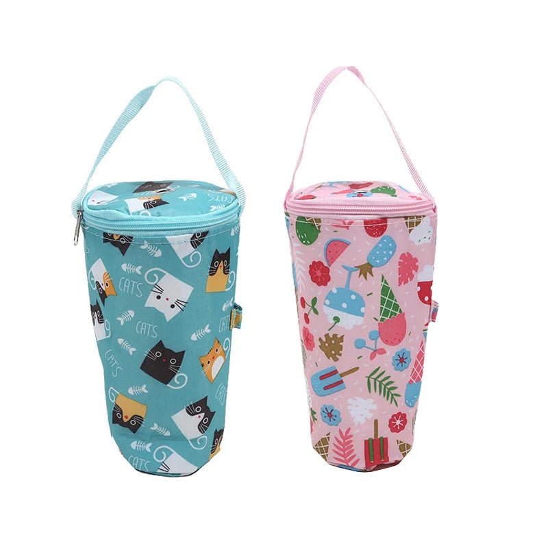 Baby Milk Bottle Insulation Bags Cartoon Portable Waterproof Feeding Bottle Thermal Bag Milk Warmer Cooler Stroller Hang Bags - PureShop