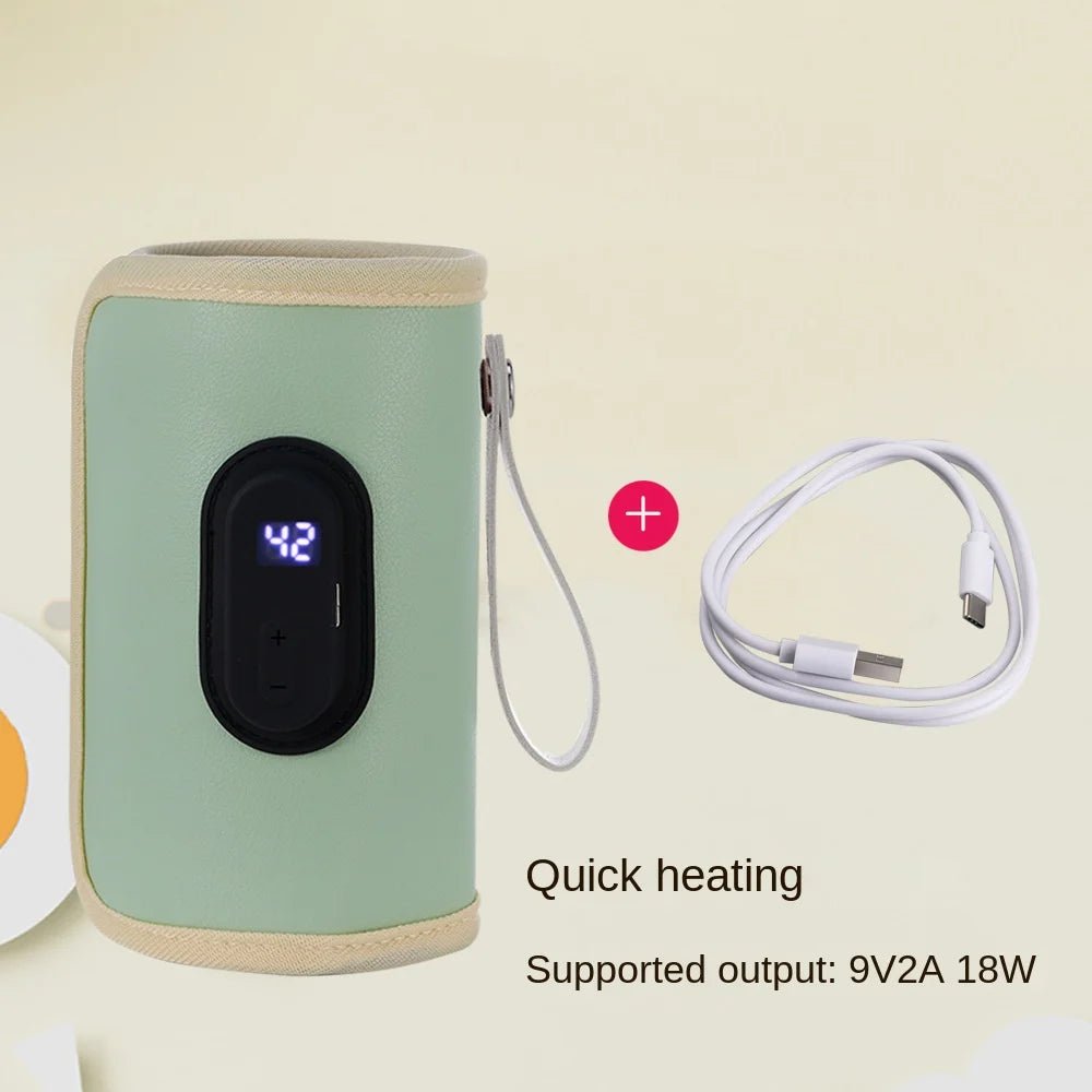 Baby Milk Warmer Baby Nursing Bottle Heater, Portable USB Bottle Warmer for Car, Outdoor Travel Accessories Outdoor Portable - PureShop