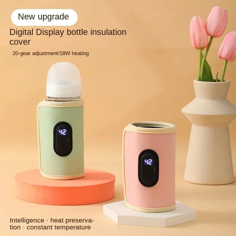 Baby Milk Warmer Baby Nursing Bottle Heater, Portable USB Bottle Warmer for Car, Outdoor Travel Accessories Outdoor Portable - PureShop