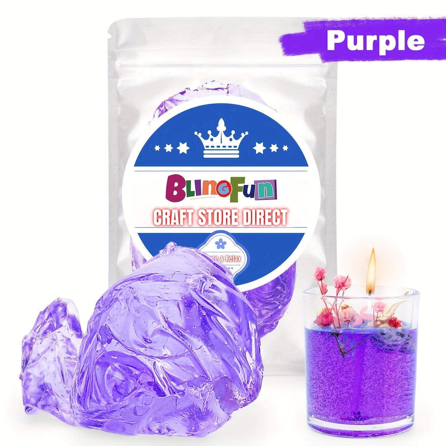 Translucent Low-Melt Jelly Wax for DIY Candles & Crafts - PureShop