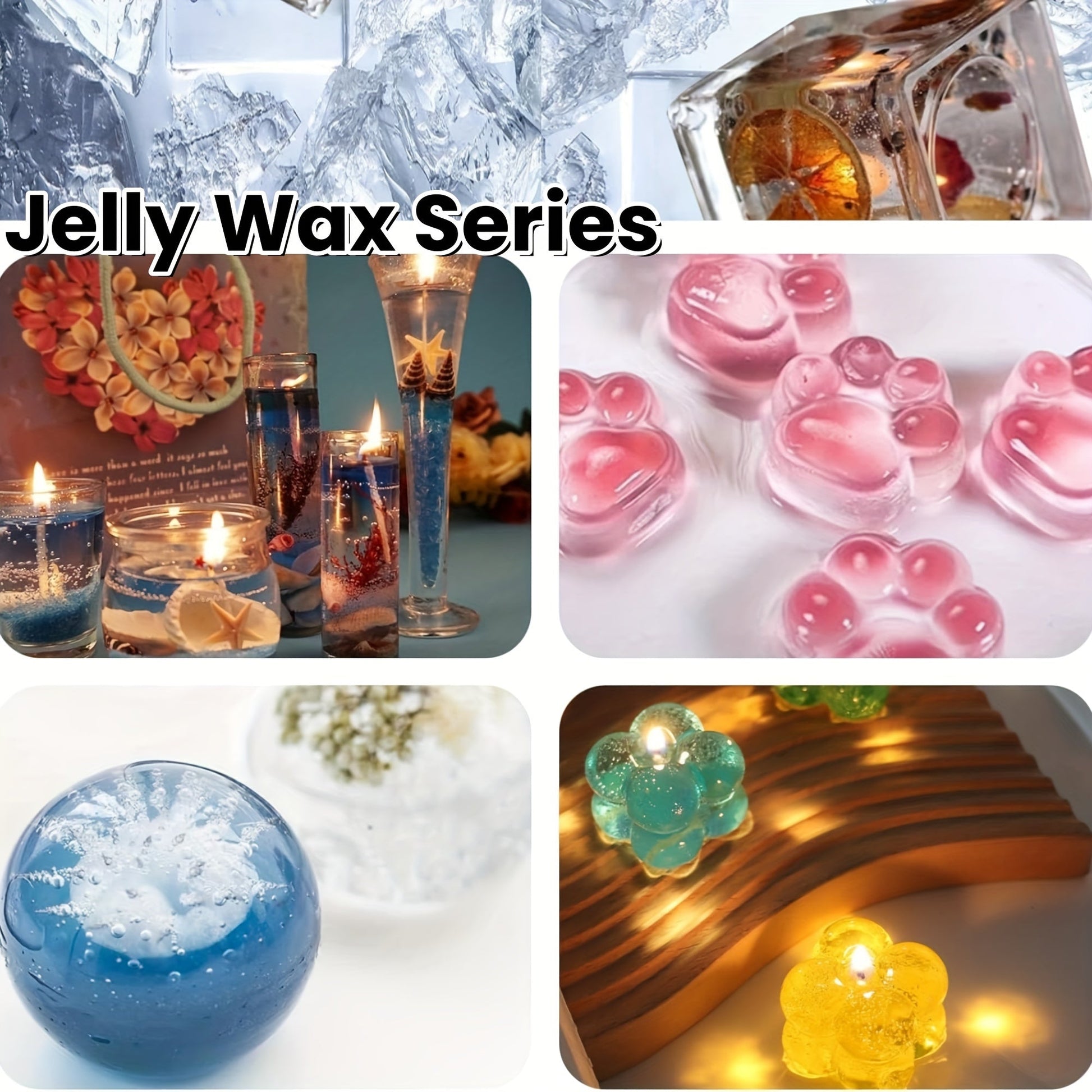 Translucent Low-Melt Jelly Wax for DIY Candles & Crafts - PureShop