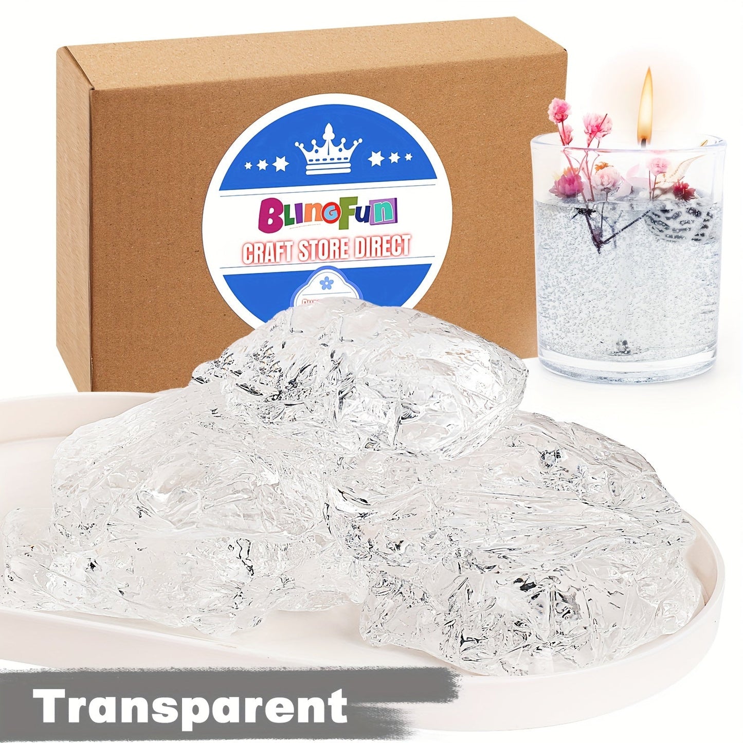 Translucent Low-Melt Jelly Wax for DIY Candles & Crafts - PureShop