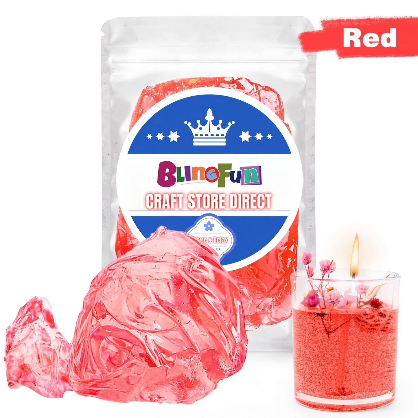 Translucent Low-Melt Jelly Wax for DIY Candles & Crafts - PureShop