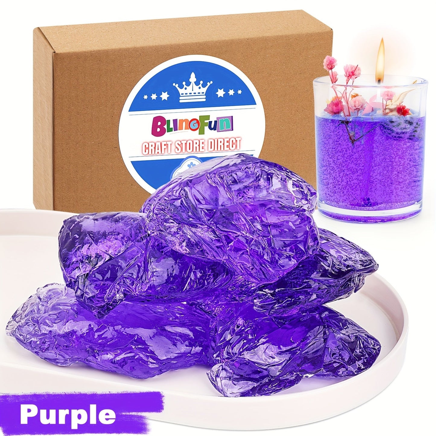 Translucent Low-Melt Jelly Wax for DIY Candles & Crafts - PureShop