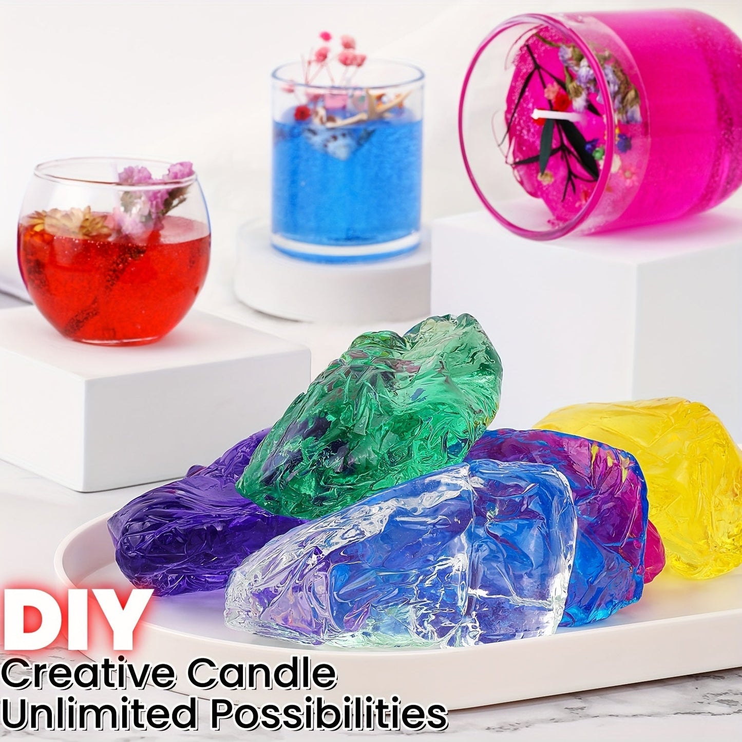 Translucent Low-Melt Jelly Wax for DIY Candles & Crafts - PureShop